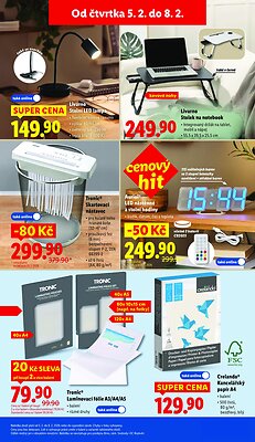 akční leták Lidl 5.2.2026-8.2.2026