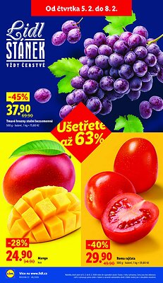 akční leták Lidl 5.2.2026-8.2.2026