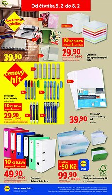akční leták Lidl 2.2.2026-8.2.2026