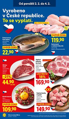 akční leták Lidl 2.2.2026-4.2.2026