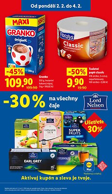 akční leták Lidl 2.2.2026-4.2.2026