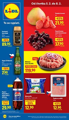 akční leták Lidl 5.2.2026-8.2.2026