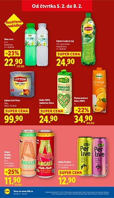 akční leták Lidl 5.2.2026-8.2.2026