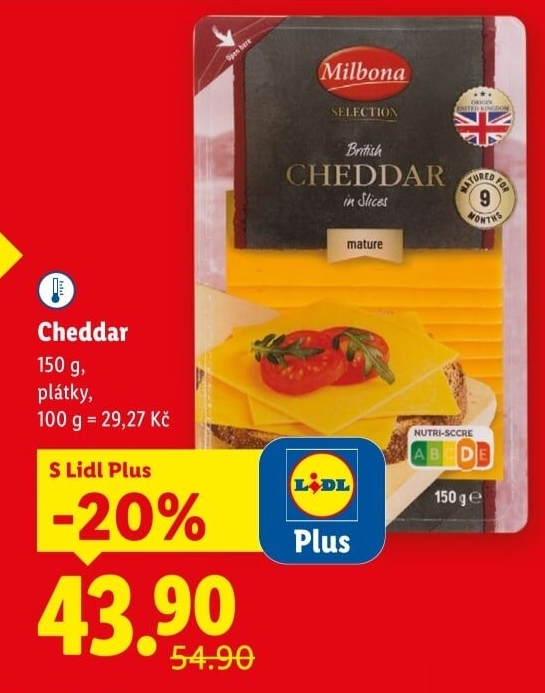 Sýr Cheddar Milbona