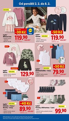 akční leták Lidl 2.2.2026-8.2.2026