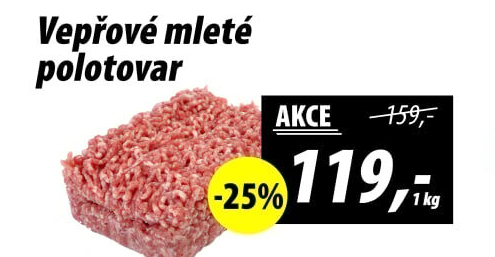 Maso mleté vepřové