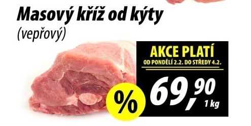 Masový kříž od kýty vepřový