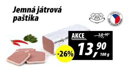 Paštika játrová jemná