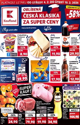 akční leták Kaufland 4.2.2026-10.2.2026