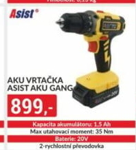 Aku vrtačka Asist AE2V20A-151