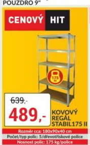 Dílenský regál