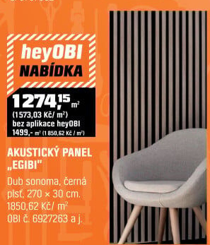 Panel akustický dub sonoma