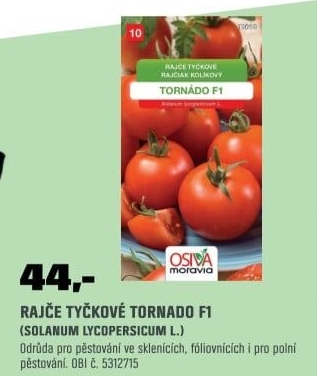 Rajče tyčkové TORNÁDO F1
