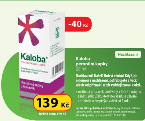Kapky proti kašli Kaloba