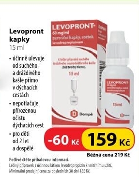 Kapky proti kašli Levopront