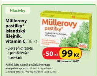 Müllerovy pastilky při nachlazeníDr. Müller Pharma