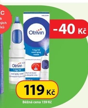 Nosní sprej 1 mg/ml Uvolní ucpaný nos Otrivin
