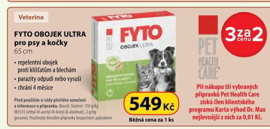 Obojek pro psy a kočky antiparazitní Fyto Pet Health Care