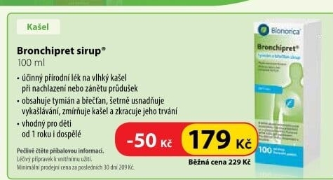 Sirup proti kašli Bronchipret