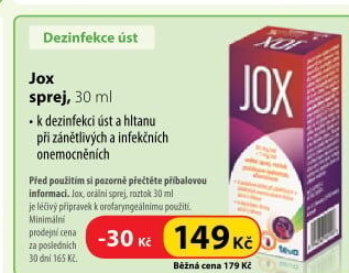 Sprej ústní Jox