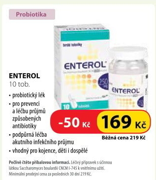 Tablety proti průjmu Enterol