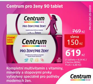 Doplněk stravy pro ženy Centrum