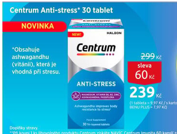 Doplněk stravy tablety Centrum Anti-stress