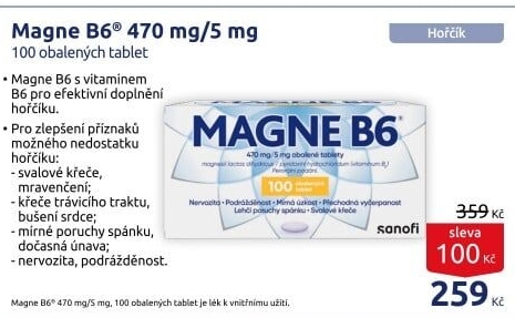 Doplněk stravy tablety Magne B6 Sanofi