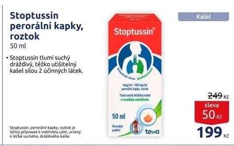 Kapky proti kašli Stoptussin