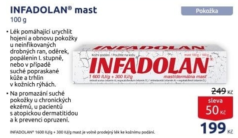 Mast na rány Infadolan
