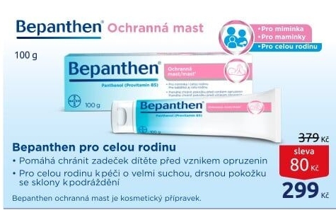 Mast proti opruzeninám Baby Bepanthen