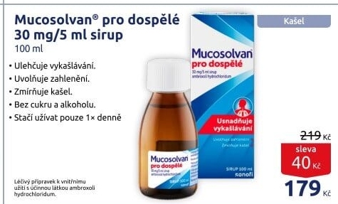 Sirup proti kašli Mucosolvan