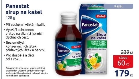 Sirup proti kašli Panastat