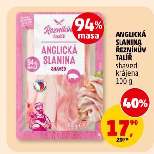 Anglická slanina Řezníkův talíř