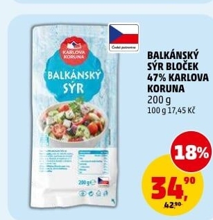 Balkánský sýr Karlova Koruna