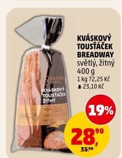 Chléb kváskový Tousťáček Breadway
