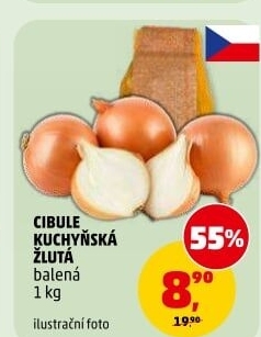 Cibule kuchyňská žlutá