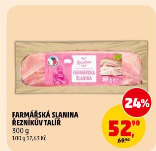 Farmářská slanina Řezníkův talíř