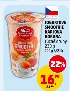 Jogurtové Smoothie Karlova Koruna