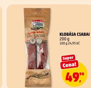 Klobása Csabai