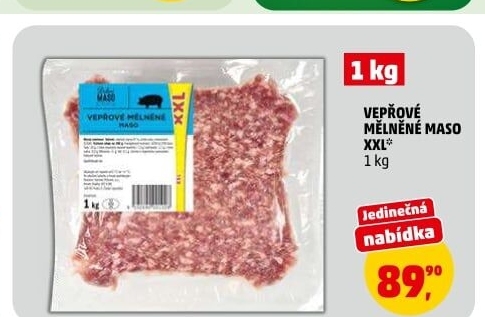 Mělněné vepřové maso Dobré maso