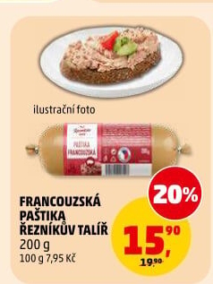 Paštika francouzská Řezníkův talíř