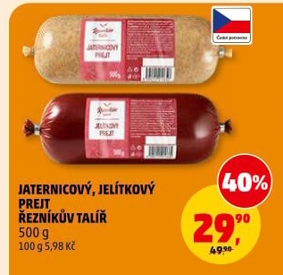 Prejt jitrnicový Řeznický talíř
