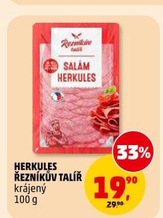 Salám Herkules Řezníkův talíř