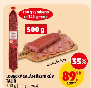 Salám lovecký Řezníkův talíř