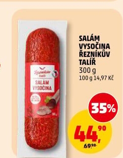 Salám Vysočina Řezníkův talíř