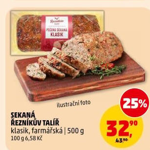 Sekaná Řezníkův talíř