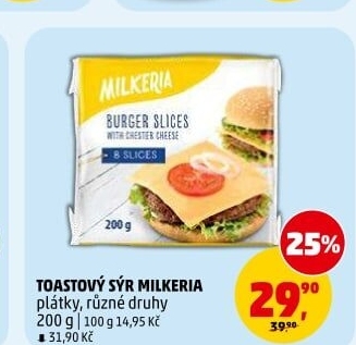 Sýr tavený toast Milkeria