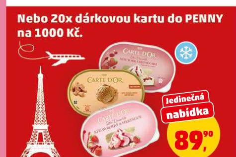 Zmrzlina ve vaničce Carte D'