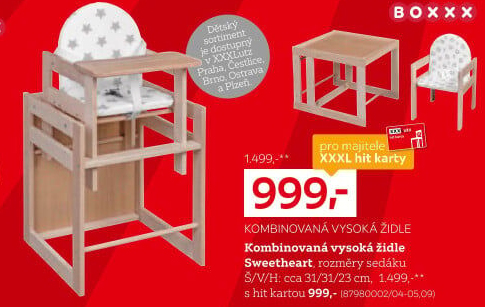 KOMBINOVANÁ VYSOKÁ ŽIDLE